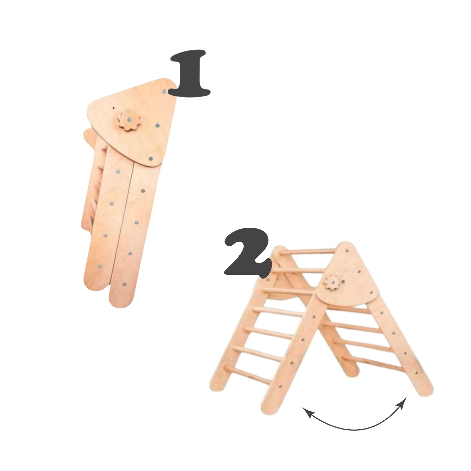 Kletterdreieck mit Rutsche Lama – Bild 8