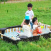 plastic sandpit with seats 2