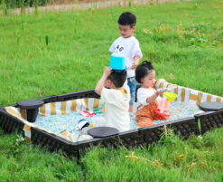 plastic sandpit with seats 2