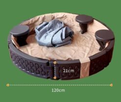 plastic sandpit with seats 8
