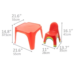 children’s table + chairs for the garden 6