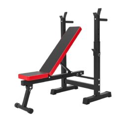 incline training bench with barbell stands X sport 1
