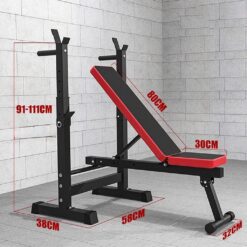 incline training bench with barbell stands X sport 3