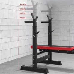 incline training bench with barbell stands X sport 4