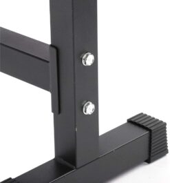 training bench with barbell stan