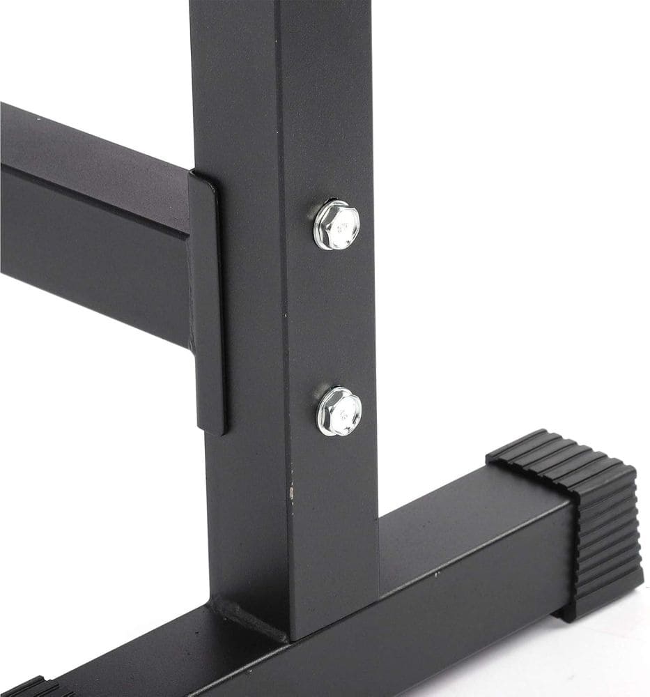 training bench with barbell stan