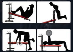 training bench with barbell stands X sport 2