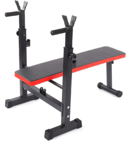 training bench with barbell stands X sport 6