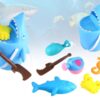 sandpit bucket with toys Shark2