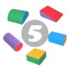 soft play equipment foam set Colorful5
