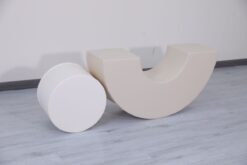 soft pouf with table 2in17