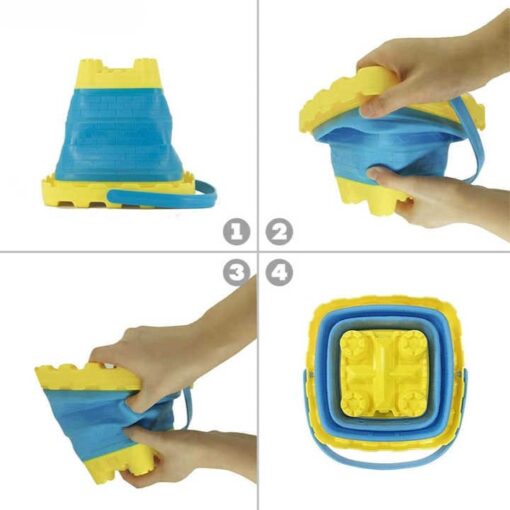 faltbarer Sandkasteneimer Square2