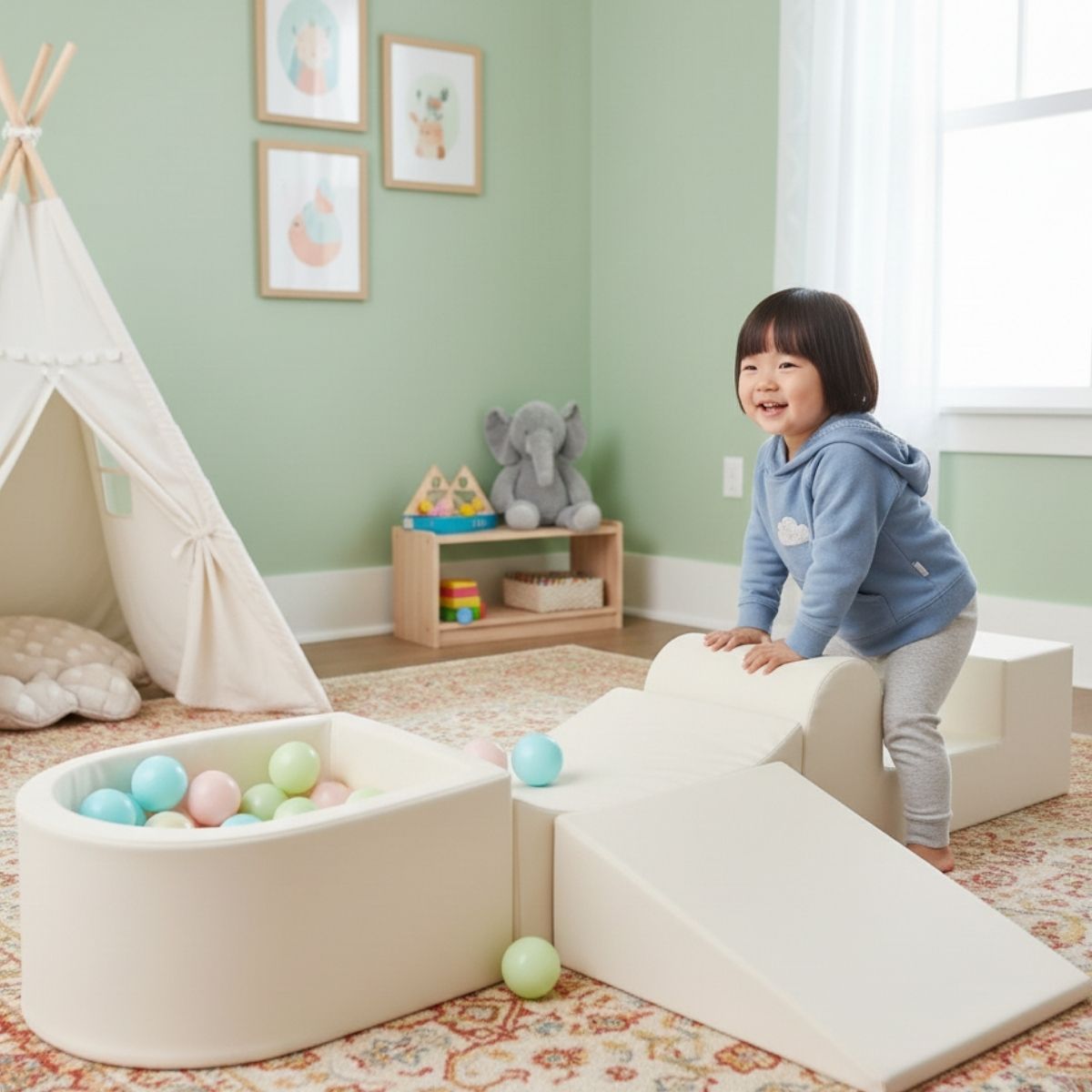 Schaumstoff-Bausteine mit Bällebad – Bild 18