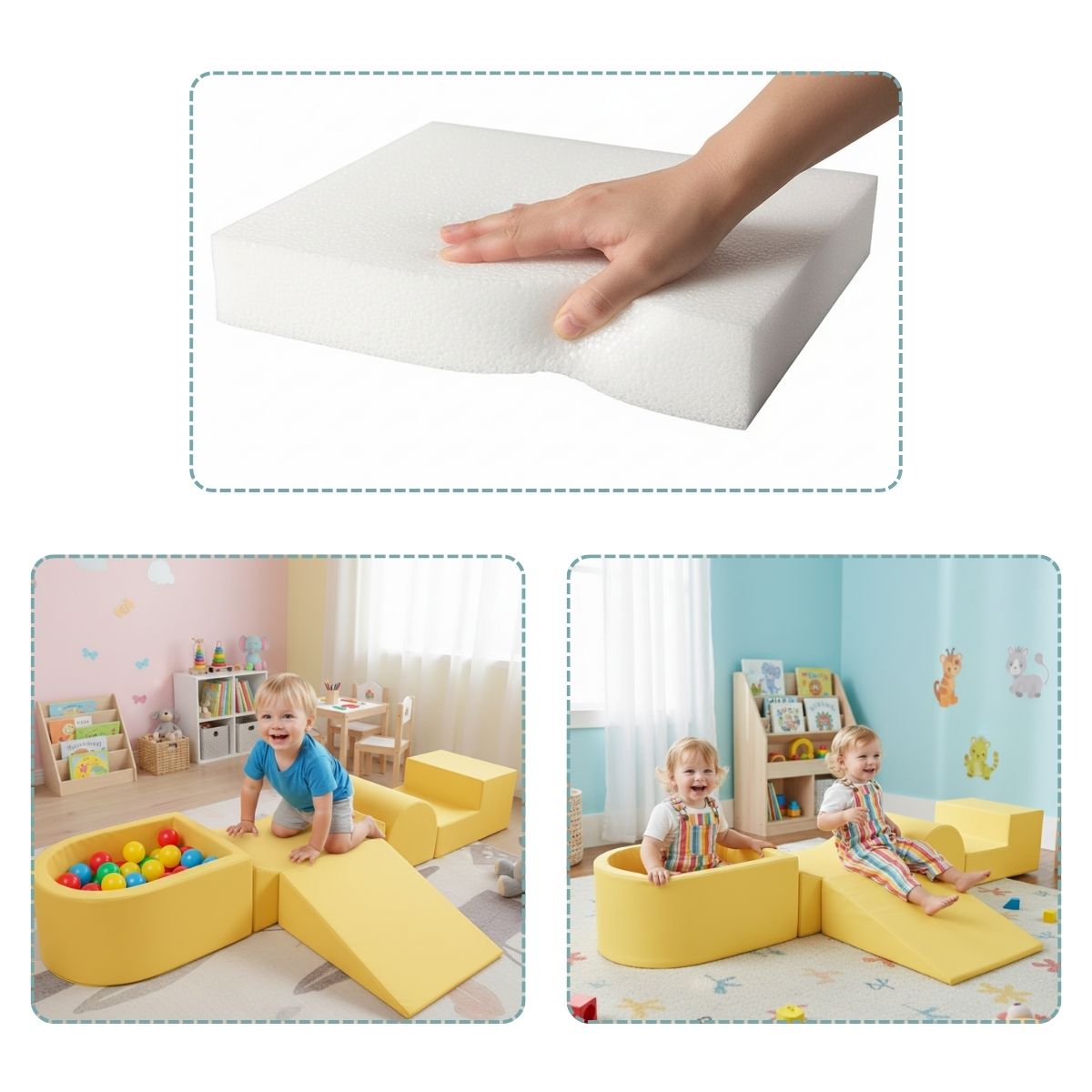 Schaumstoff-Bausteine mit Bällebad – Bild 20