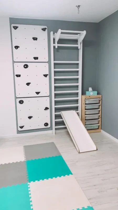 wall bars in a physiotherapist's office