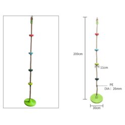 Plattenschaukel mit Stützen für Spielplätze 2m7