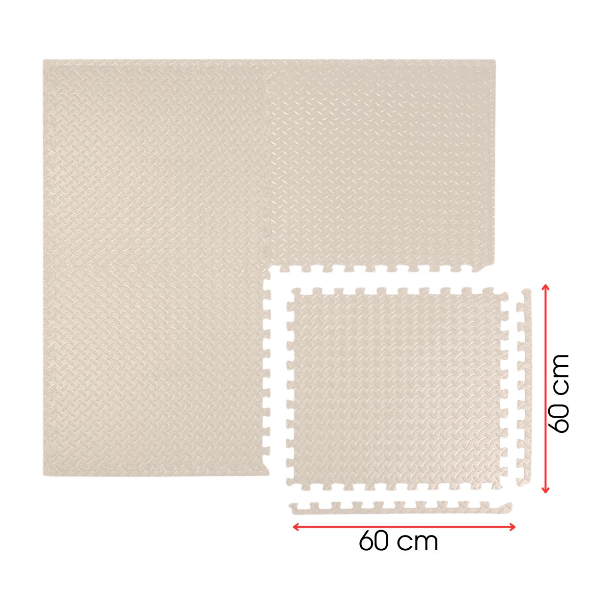 Puzzlematte X Star 4 Stk. 60x60 cm4