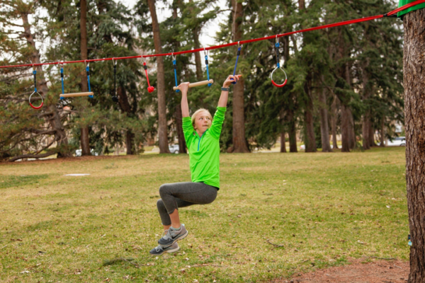 Seilpark für den Garten Ninja13