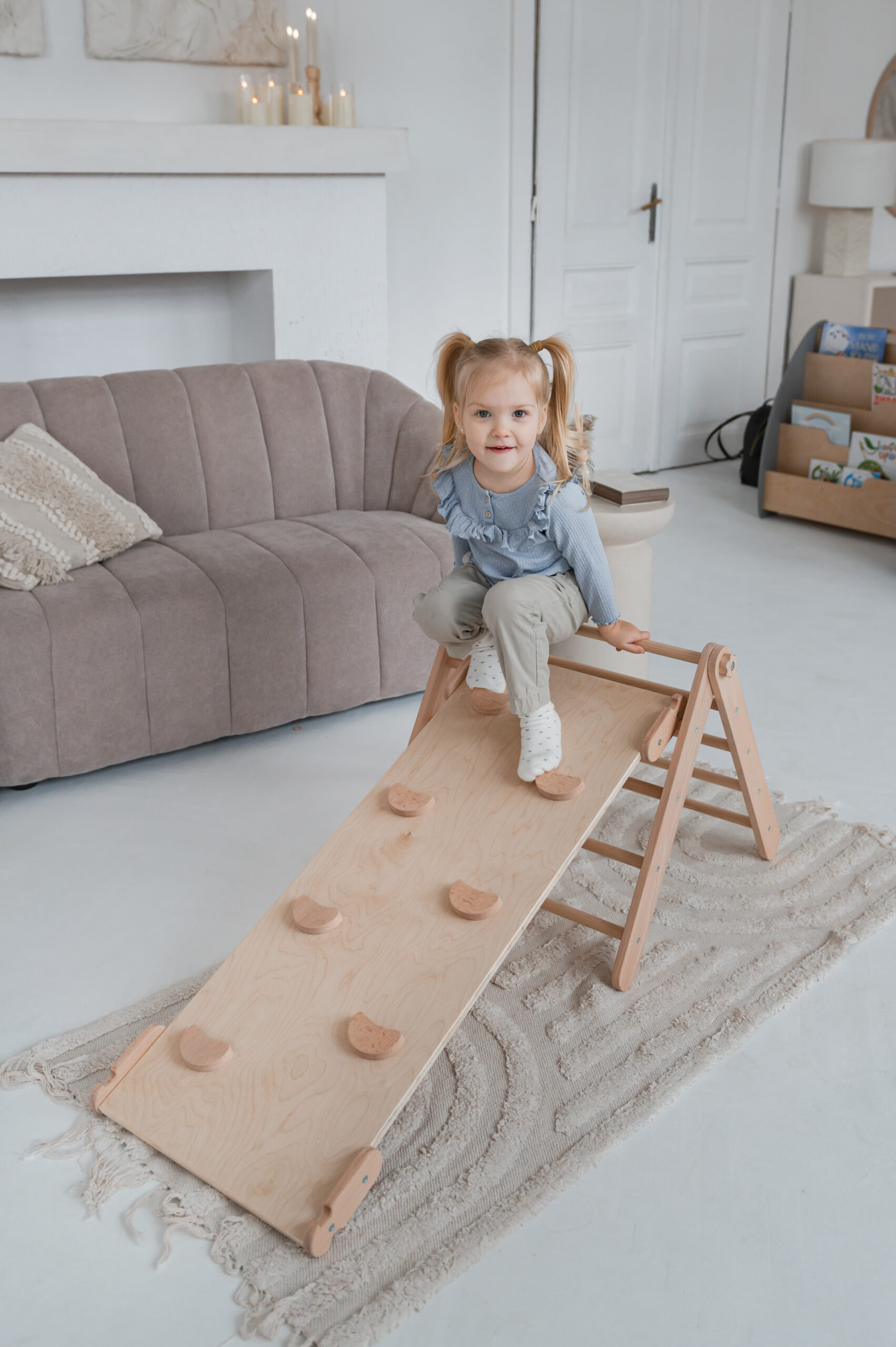 Zweiseitige Kinderrutsche Moon Light3