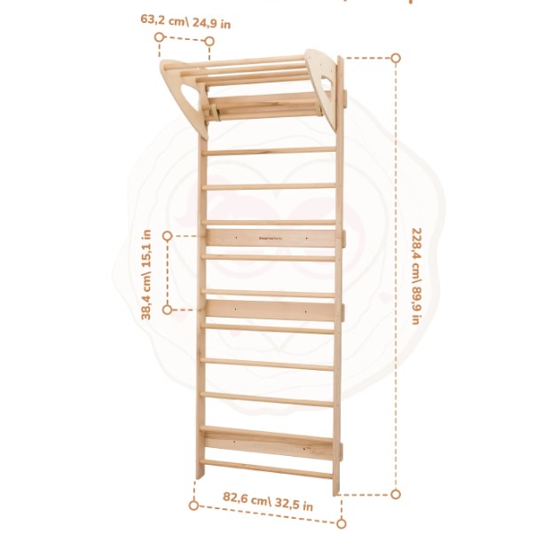 Sprossenwand für Kinderzimmer Light XL – Bild 7