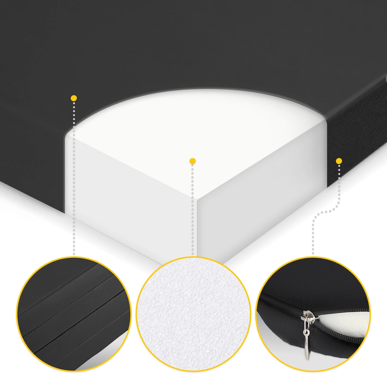 Turnmatte für Kinder 240×120×5 cm vierteilige – Bild 3