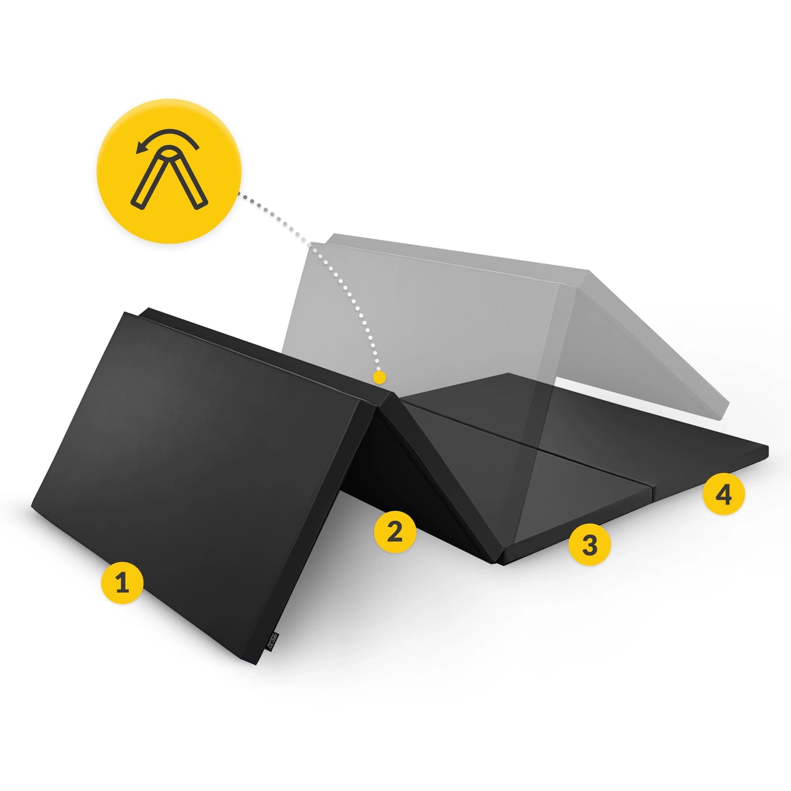 Turnmatte für Kinder 240×120×5 cm vierteilige – Bild 7