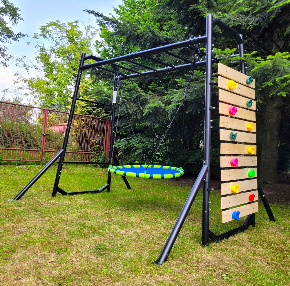 Klettergerüst für den Garten Monkey Bar - Nestschaukel – Bild 4