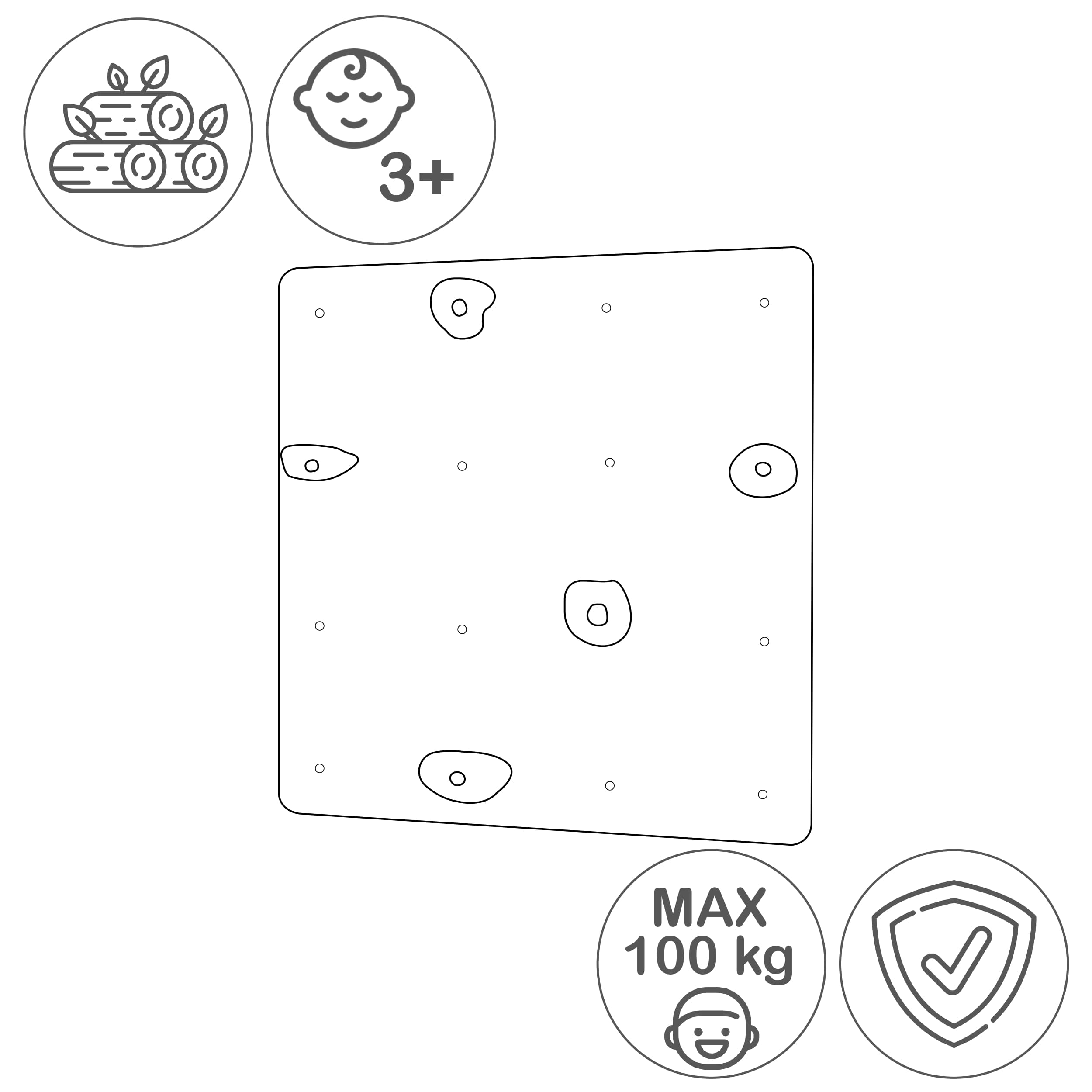 Kletterwand Quadrat-Modul – Bild 13