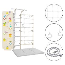 Alternative view of Sprossenwand für Kinderzimmer Komet Next 3 + Kletterwand Dino