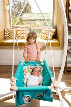 Alternative view of Babyschaukel Baby Blau