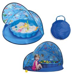 Sandkasten Shell mit Zelt