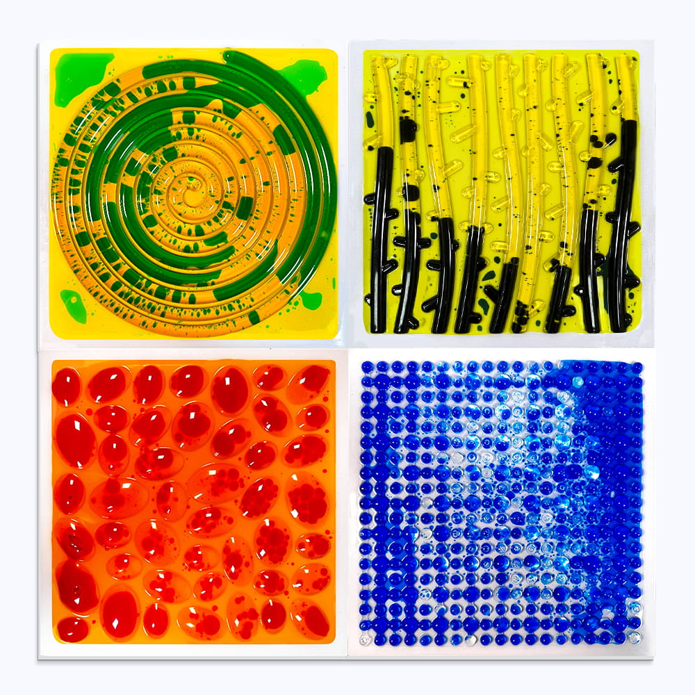 Sinnespfad - fließende strukturierte Matten, 4 Stück – Bild 2