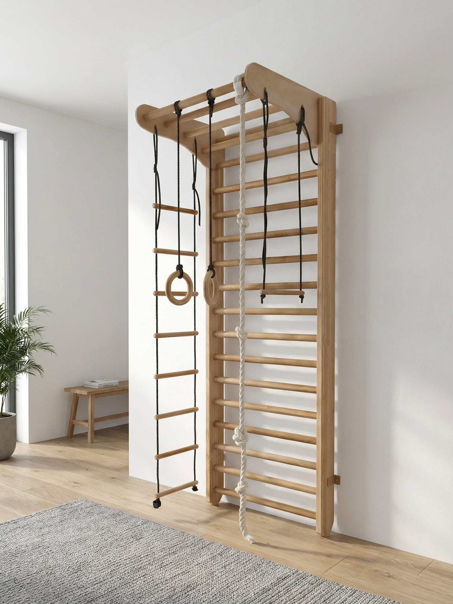 Sprossenwand für Kinderzimmer Kinder Sport – Bild 6