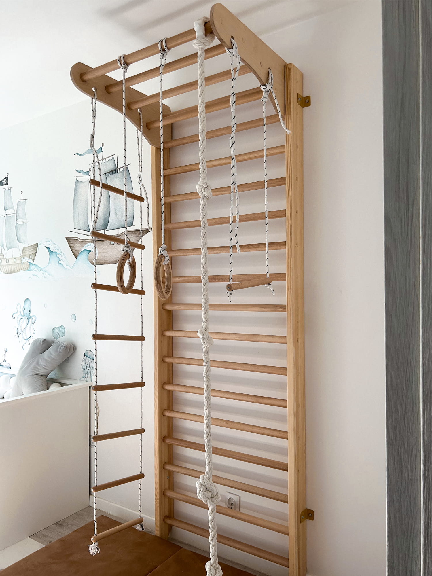 Sprossenwand für Kinderzimmer Kinder Sport – Bild 11