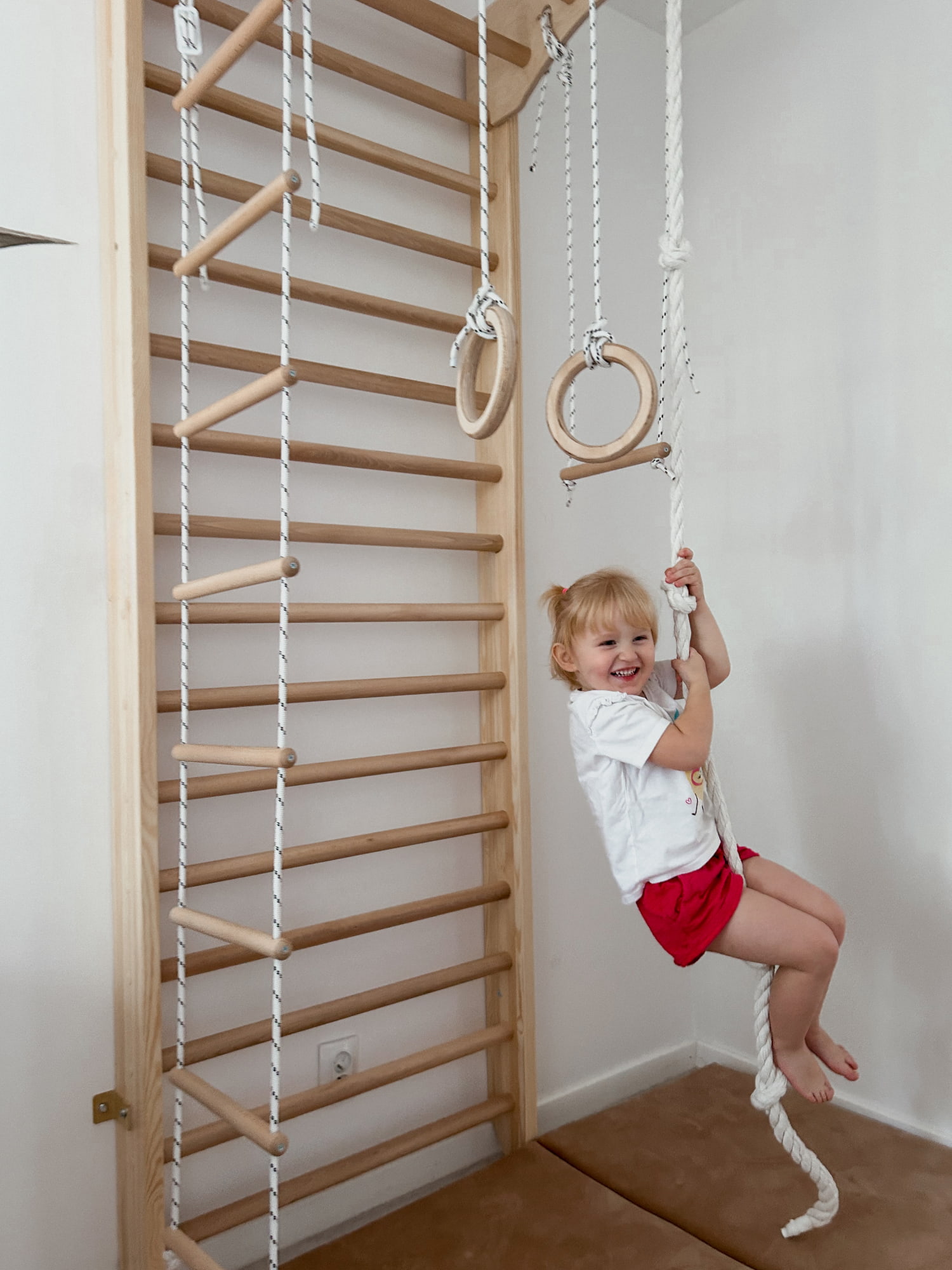 Sprossenwand für Kinderzimmer Kinder Sport – Bild 13