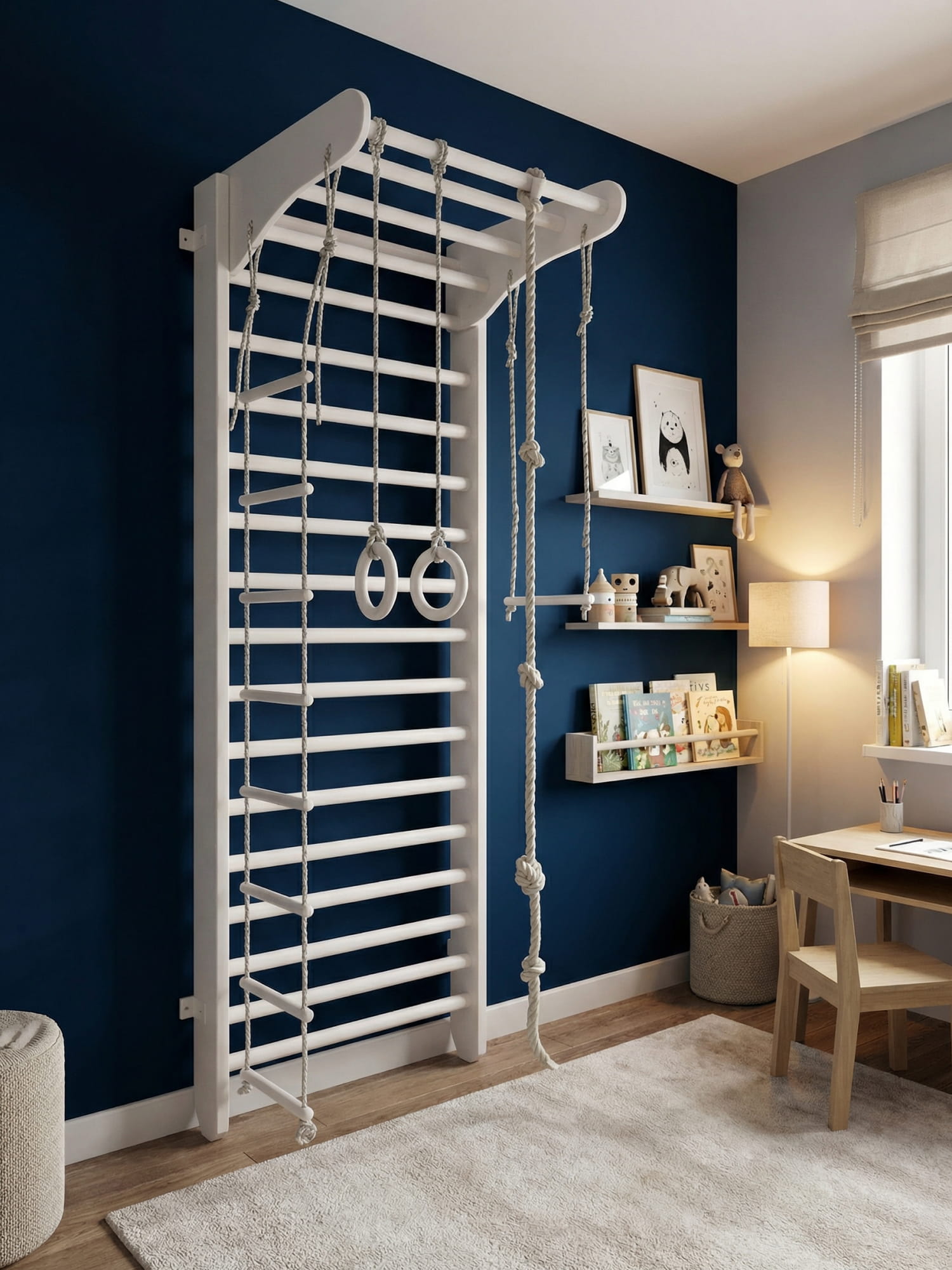 Sprossenwand für Kinderzimmer Kinder Sport – Bild 2