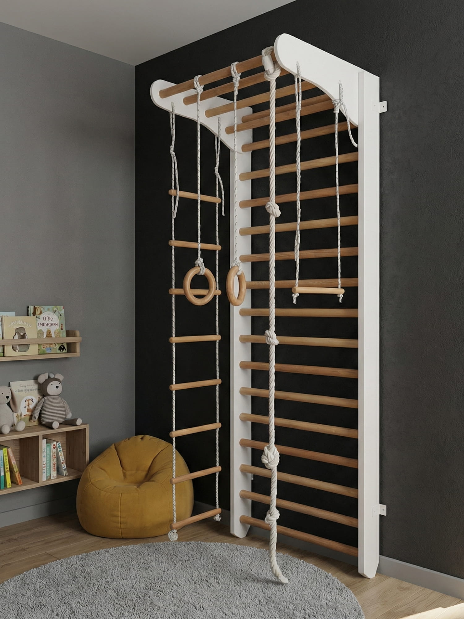 Sprossenwand für Kinderzimmer Kinder Sport – Bild 4