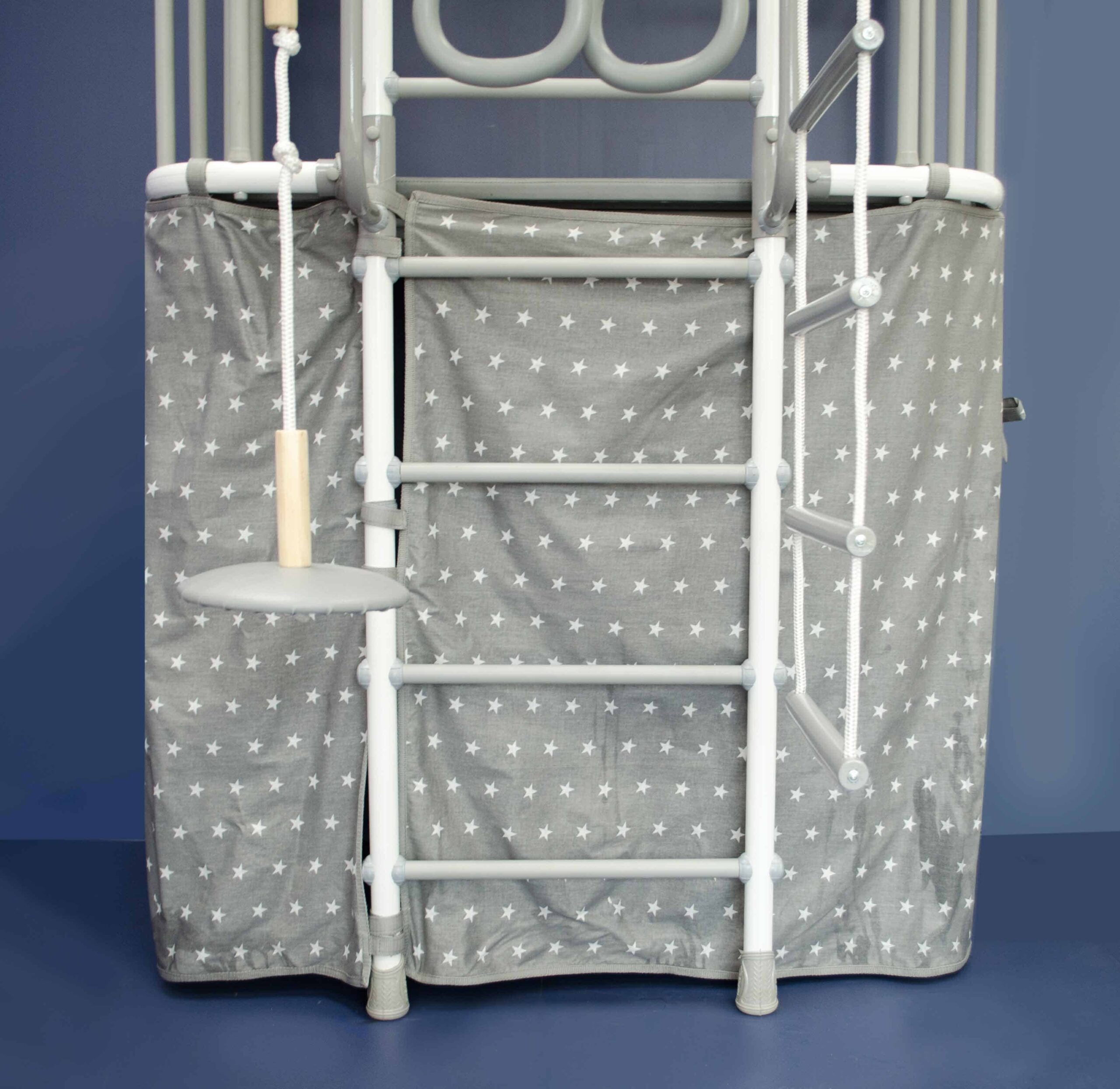 Sprossenwand-Spielturm Indigo Pastell – Bild 8