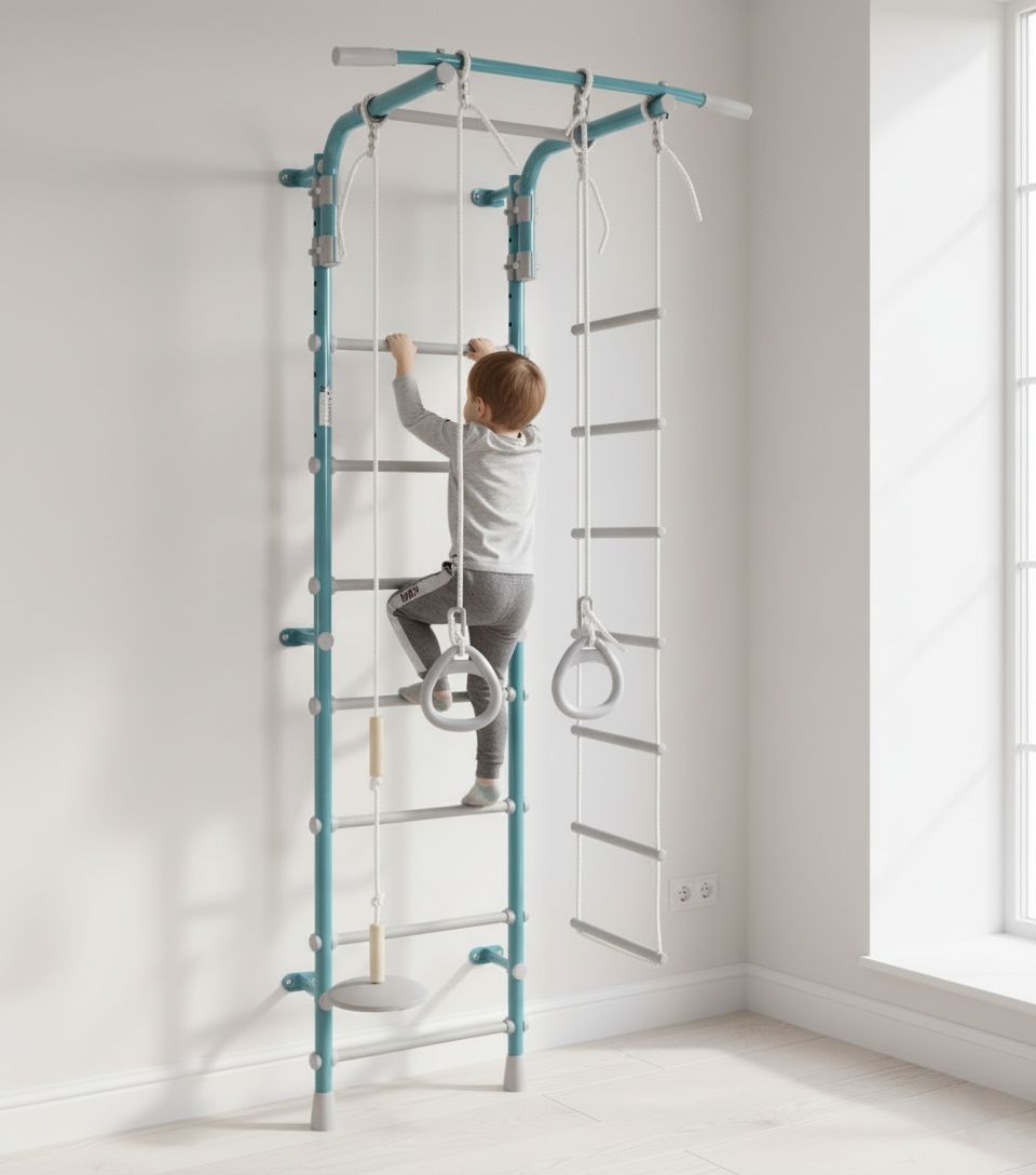 Sprossenwand für Kinderzimmer Gamma Pastell 2 – Bild 5