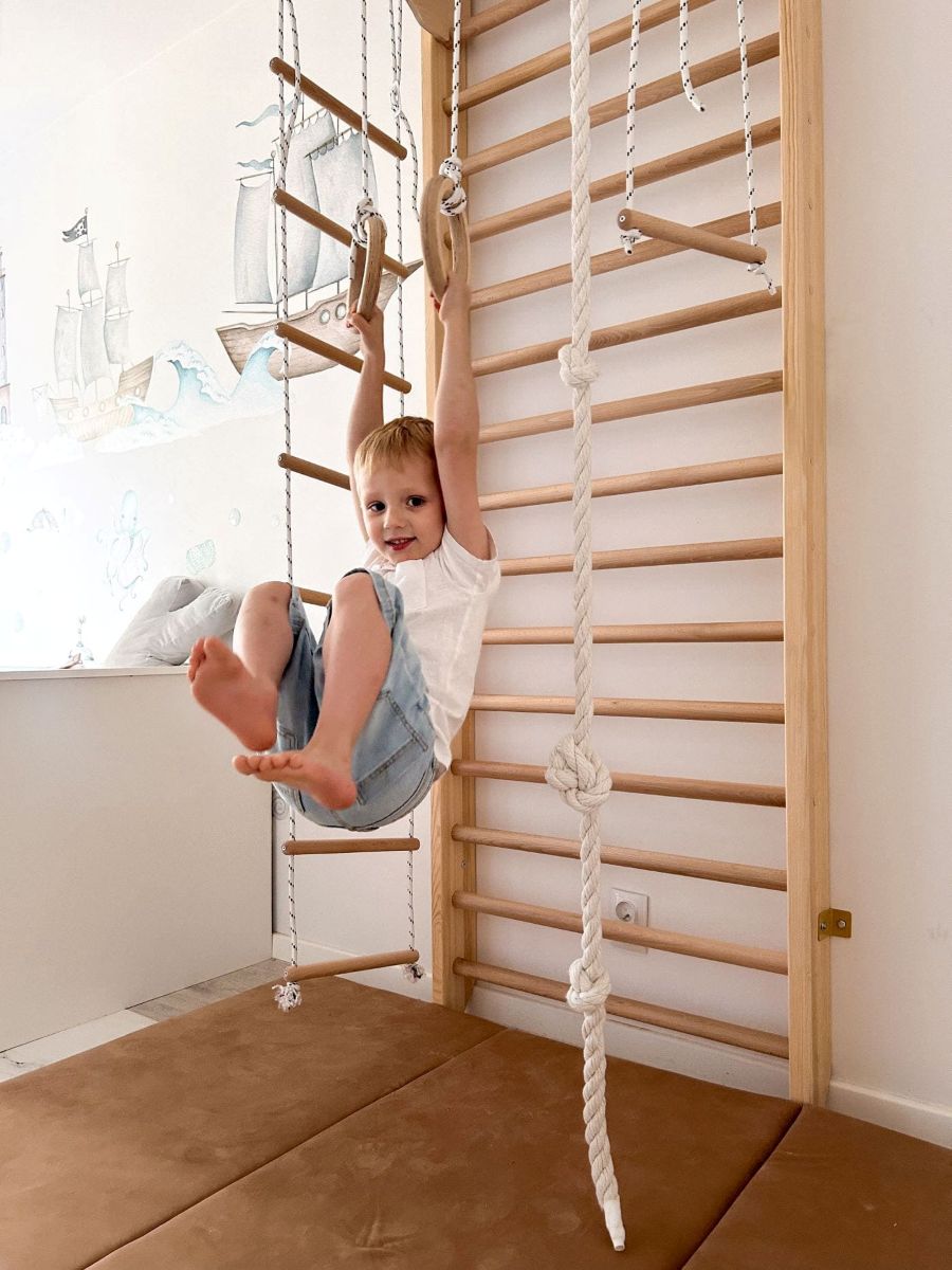 Sprossenwand für Kinderzimmer Kinder Sport – Bild 10