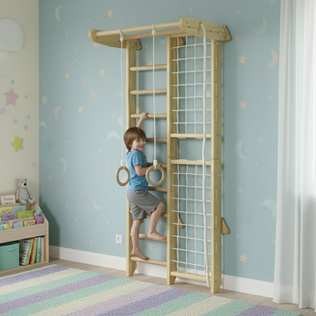 Sprossenwand für Kinderzimmer Kombik – Bild 7