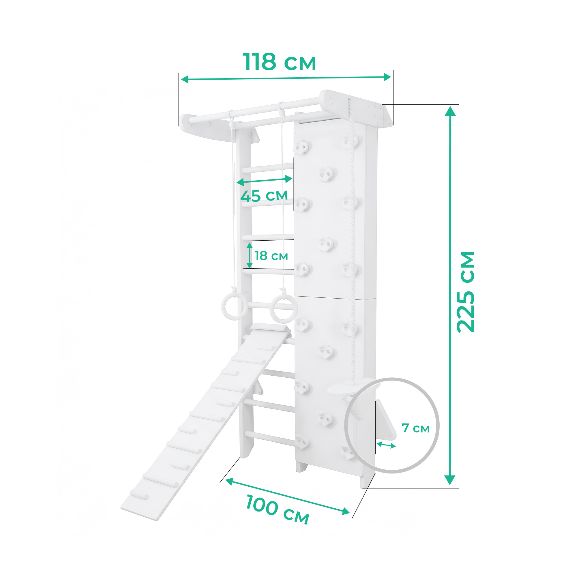 Sprossenwand für Kinderzimmer Kombik 2 – Bild 14