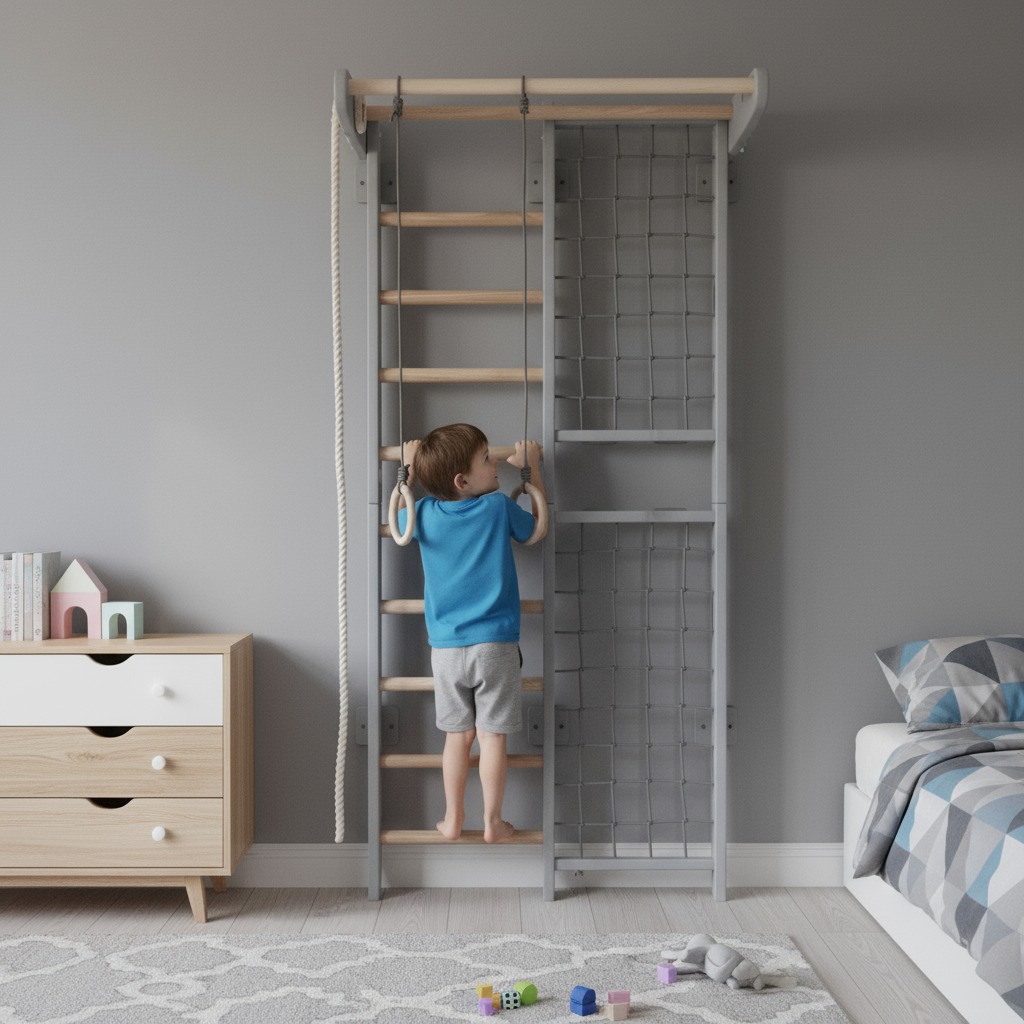 Sprossenwand für Kinderzimmer Kombik – Bild 5