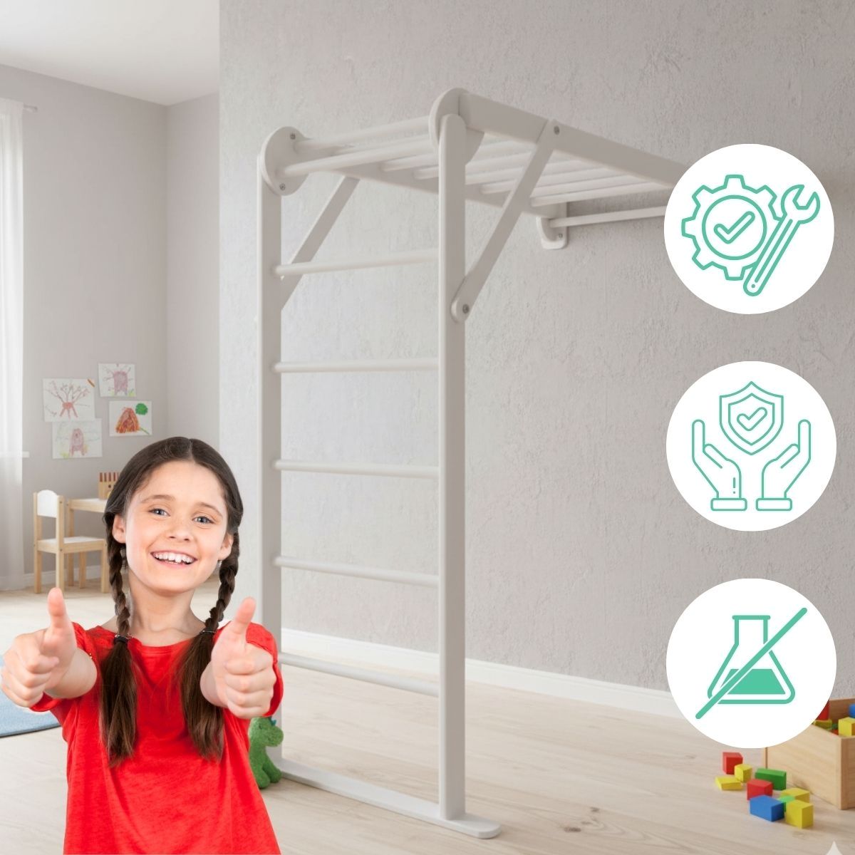 Sprossenwand für Kinderzimmer Mini 2 – Bild 6