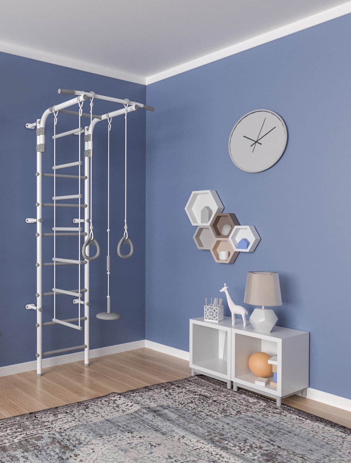 Sprossenwand für Kinderzimmer Gamma Pastell 2 – Bild 3