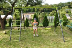 Alternative view of Doppelschaukel mit Kletternetz Deluxe