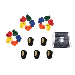 Klettergriffe für Baum mit Gurten, 15-teiliges Set