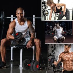 Alternative view of Bitumen-Hanteln 2x20kg