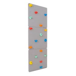 Graue Kletterwand fürs Kinderzimmer
