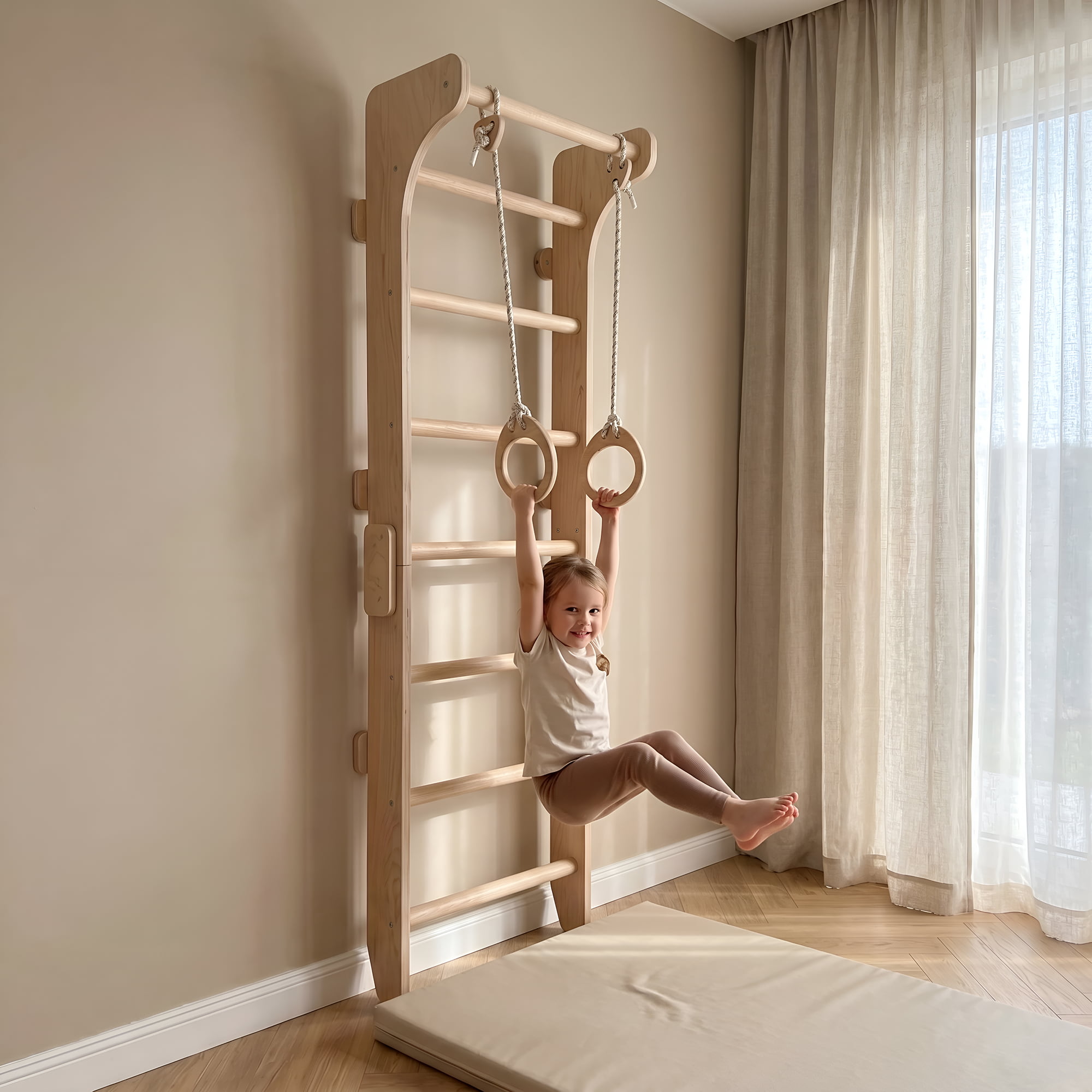 Sprossenwand mit Klimmzugstange Tween – Bild 8